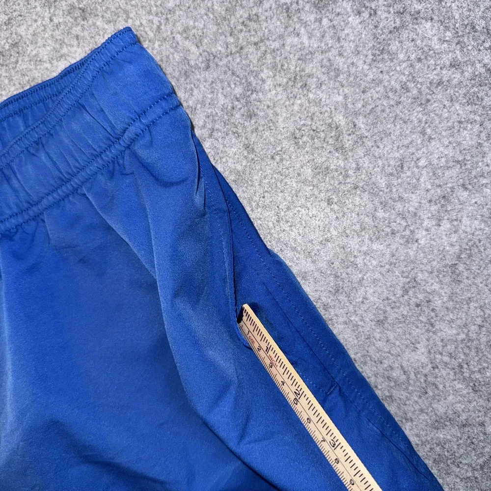 Speedo Swim Trunks Medium Blue Solid Mesh Lined Polyester